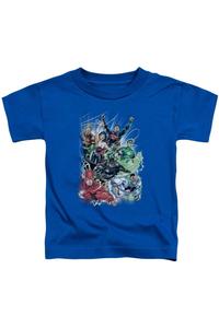 Футболка с коротким рукавом для малышей Justice League of America Justice League #1 Gildan, синий