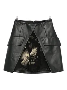 Кожаная юбка Mitiliane Couture, черный