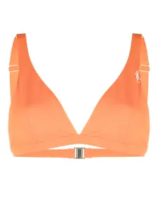 Топ бикини с треугольными чашками и логотипом Sporty & Rich, оранжевый