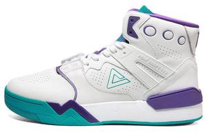 Кроссовки PEAK Taichi 910 Vintage Basketball Shoes Men High-top White/Purple, белый