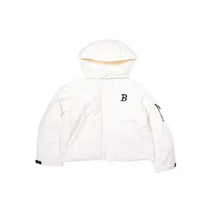 Стеганая куртка унисекс белый Mlb