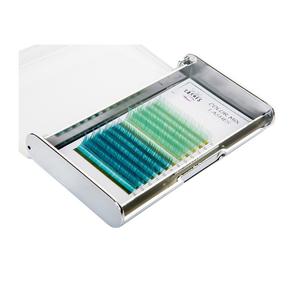 Ресницы Color Mix - Зеленый, 0.07, C Looksus Lashes