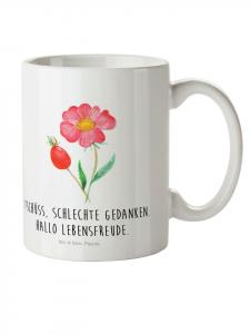 Детская кружка с цветочным рисунком, закругленными углами и надписью белого цвета. Mr. & Mrs. Panda