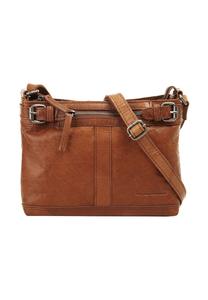 Сумка через плечо, натуральная кожа SPIKES & SPARROW, цвет Cognac