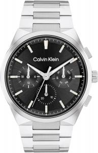 Calvin Klein Men's Distinguish - кварцевые часы 44 мм, 3 часа, браслет из нержавеющей стали - современные стильные часы - подарок для него, Silver