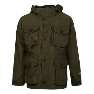 Куртка 2l printed utility jacket 'olive green' Converse, зеленый
