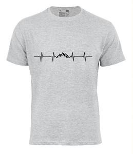 Футболка Cotton Prime Pulsschlag Berge, серый