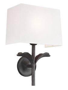 Настенный светильник Licht-Erlebnisse XEDINA, белый - металл - текстиль - 27 x 42 x 16 см