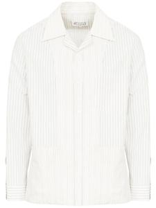 Maison Margiela рубашка в полоску, нейтральный
