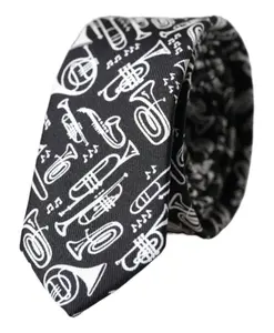 Шелковый галстук с узором «труба» Dolce & Gabbana, черный