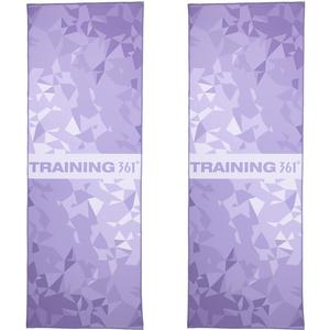 Полотенце для йоги Portable Sweat Removing Cooling Ice Silk, унисекс 361°, светло-фиолетовый (two pieces)