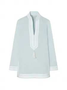 Хлопковая туника Tory Tory Burch, синий