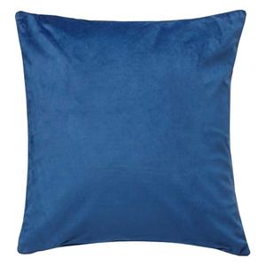 Диванная подушка с наполнителем »Milano« ВxШ 45x45 см Синяя декоративная подушка с удобным бархатным чехлом и застежкой-молнией с наполнителем, очень мягкая диванная подушка, 203572 Astek