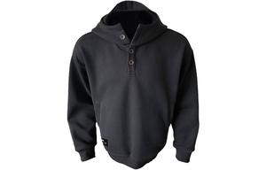 Толстовка Unisex Hooded Moderate Heavyweight ZIAREL, черный with removable logo