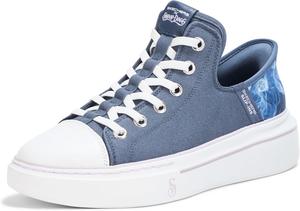 Женские кеды Skechers Snoop Dogg: Snoop One-boss Life Canvas без шнурков, темно-синий