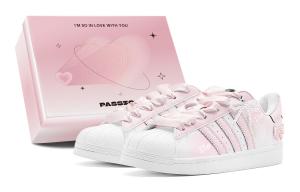 Кроссовки adidas originals Superstar Skateboarding Shoes Unisex Low-top White, розовый