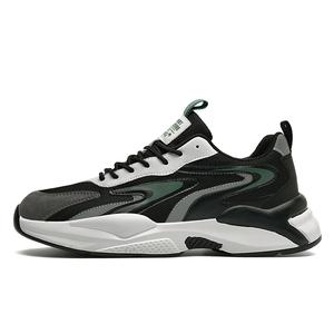 AOKANG Низкие повседневные кроссовки мужские черные - черно-зеленые, цвет Black Green[Standard Sports Shoe Size]