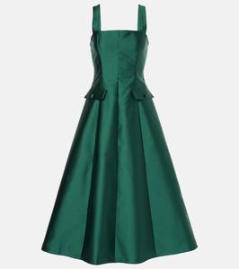Платье миди Alouette Markarian, Emerald