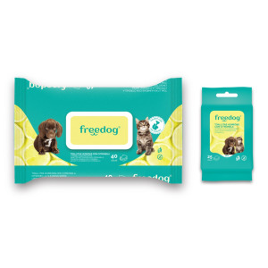 Влажные салфетки Freedog Citronella Pocket для собак и кошек 25 тоаллитов Freedog