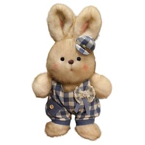 Костюмированная смена милых кроликов плюшевые куклы высота 35см/50см YILEXIONG, синий