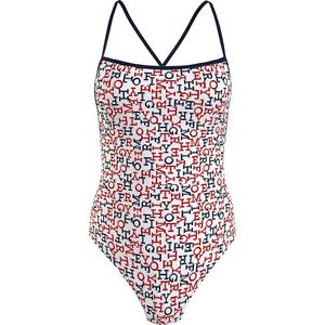 Купальник Tommy Hilfiger Straight Neck One Piece Print Swimsuit, Разноцветный