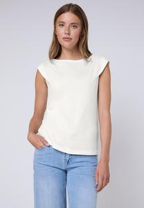 Футболка Street One Studio Basic T-shirt, Weiß/Off-White