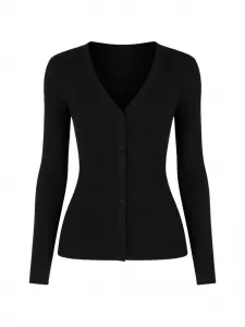 Кардиган Halden с V-образным вырезом и пуговицами Arch4, черный