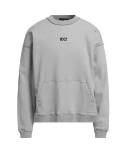 Серая толстовка с капюшоном, хлопковая смесь. Dsquared2, серый