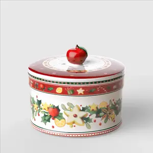 Банка для печенья Villeroy & Boch Winter Bakery Delight, 550 мл, красный/белый