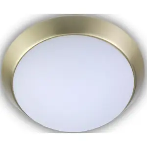 Потолочный светильник Opal матовый, декоративное кольцо матовая латунь E27 1 шт. Niermann, Messing matt