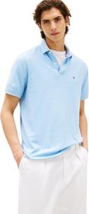 Мужская рубашка-поло Tommy Hilfiger с короткими рукавами, влагоотводящая, эластичная, быстросохнущая, с защитой от ультрафиолета, Light Blue Heather