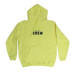 Худи Balenciaga Crew Logo Hoodie, зеленый