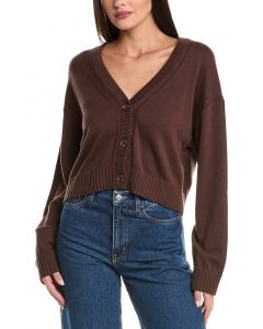 СИМХАЙ Кардиган из смесового кашемира SIMKHAI, коричневый