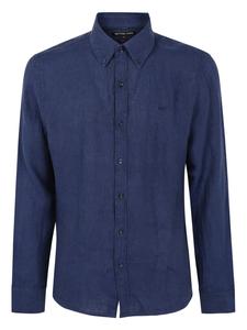 Рубашка с вышитым логотипом Michael Kors, синий