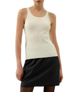 Женская базовая шелковая майка LILYSILK, White