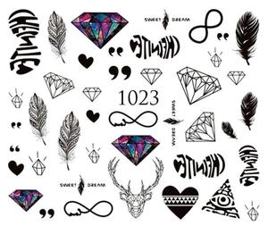 Водные наклейки для ногтей - №1023, Raisin