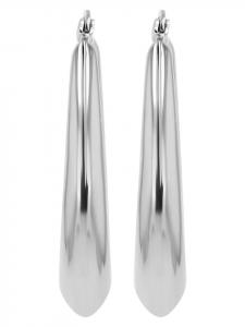 Adeliás Женские серьги - Серьги-кольца из нержавеющей стали серебристого цвета