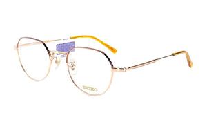 SEIKO Титановая оправа для очков нестандартной формы унисекс разноцветная, Gold