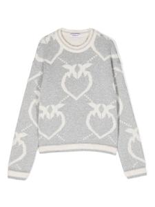 Pinko Kids джемпер с логотипом, белый