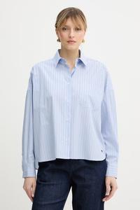 Хлопковая рубашка aureo Weekend Max Mara, синий