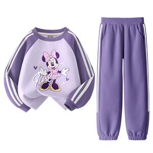 Повседневная спортивная одежда для детей 3-7 лет Disney, фиолетовый