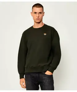 Толстовка «Счастливый тигр» Classic fit Kenzo, зеленый