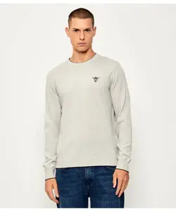 Шерстяной свитер Regular fit Aeronautica Militare, серый