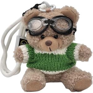 Плюшевый кулон Pilot Bear Dolls высотой 11 см ROUERXIONG, белый