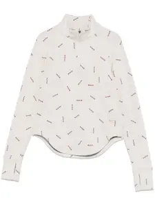 Топ на молнии с логотипом Nike, нейтральный