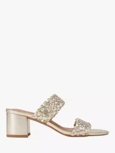 Мюли Carvela Twisted Leather Heeled, золотой