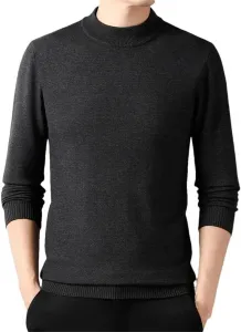 Мужской свитер для бизнес-кэжуал с воротником стойкой