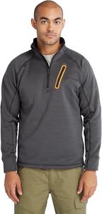 Timberland PRO мужская, Reaxion флисовая куртка с четвертью молнии, Charcoal Heather