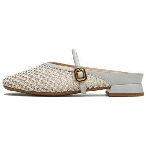 TATA Женские синие тапочки с закрытым носком, цвет Blue