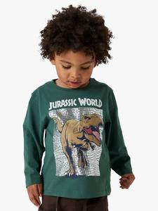 Детская хлопковая футболка с длинным рукавом Jurassic World NAME IT, Garden Topiary